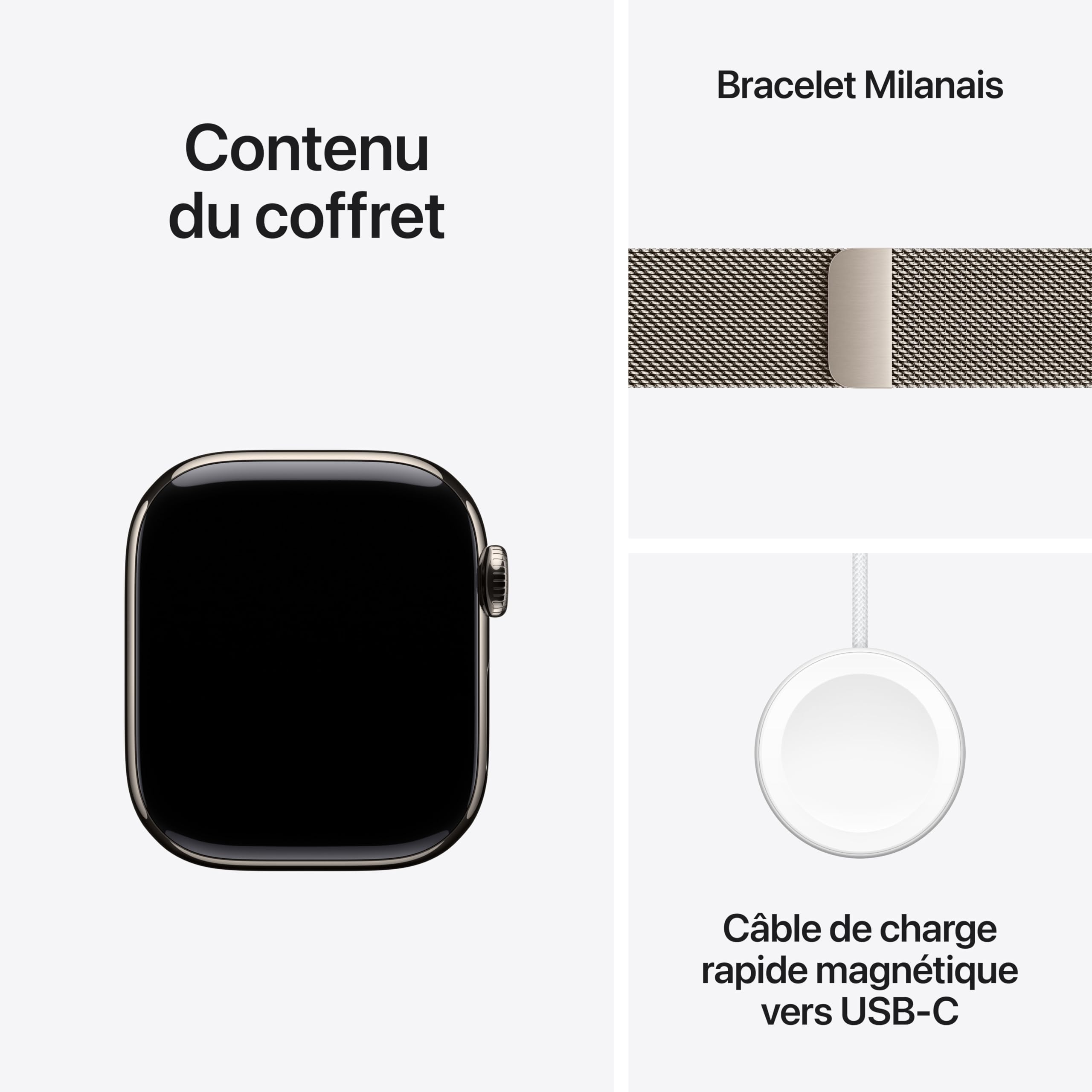Apple Watch Series 11 GPS + Cellular 46 mm – Boîtier Gris sidéral, Bracelet Sport Noir