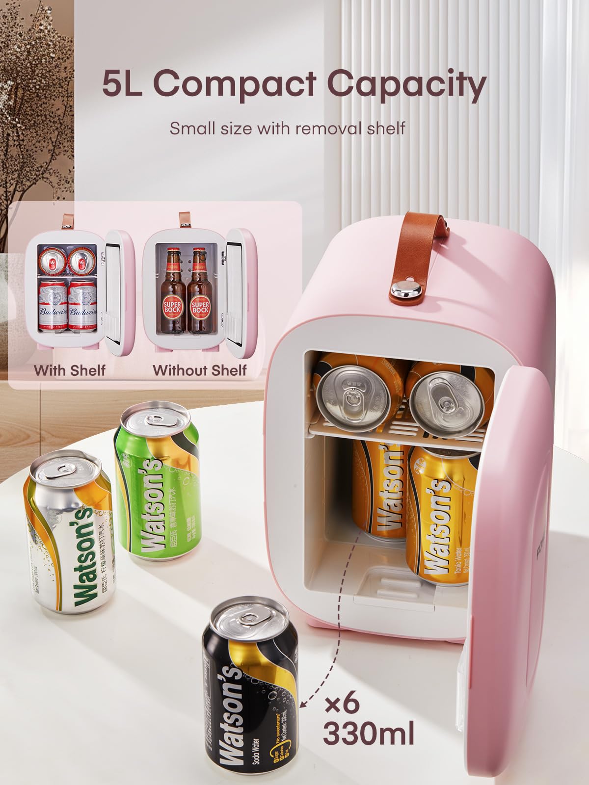 FOHERE Mini Frigo de Chambre 5L