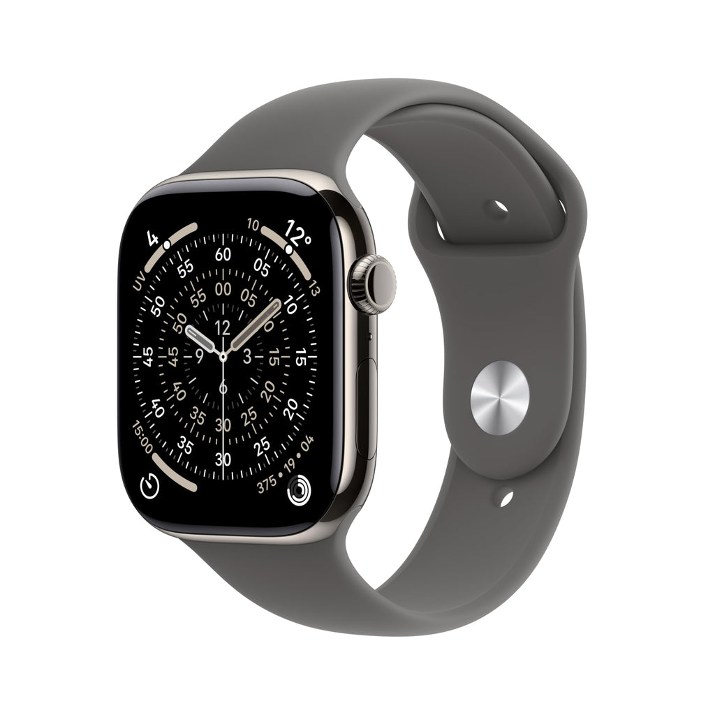 Apple Watch Series 11 GPS + Cellular 46 mm – Boîtier Gris sidéral, Bracelet Sport Noir