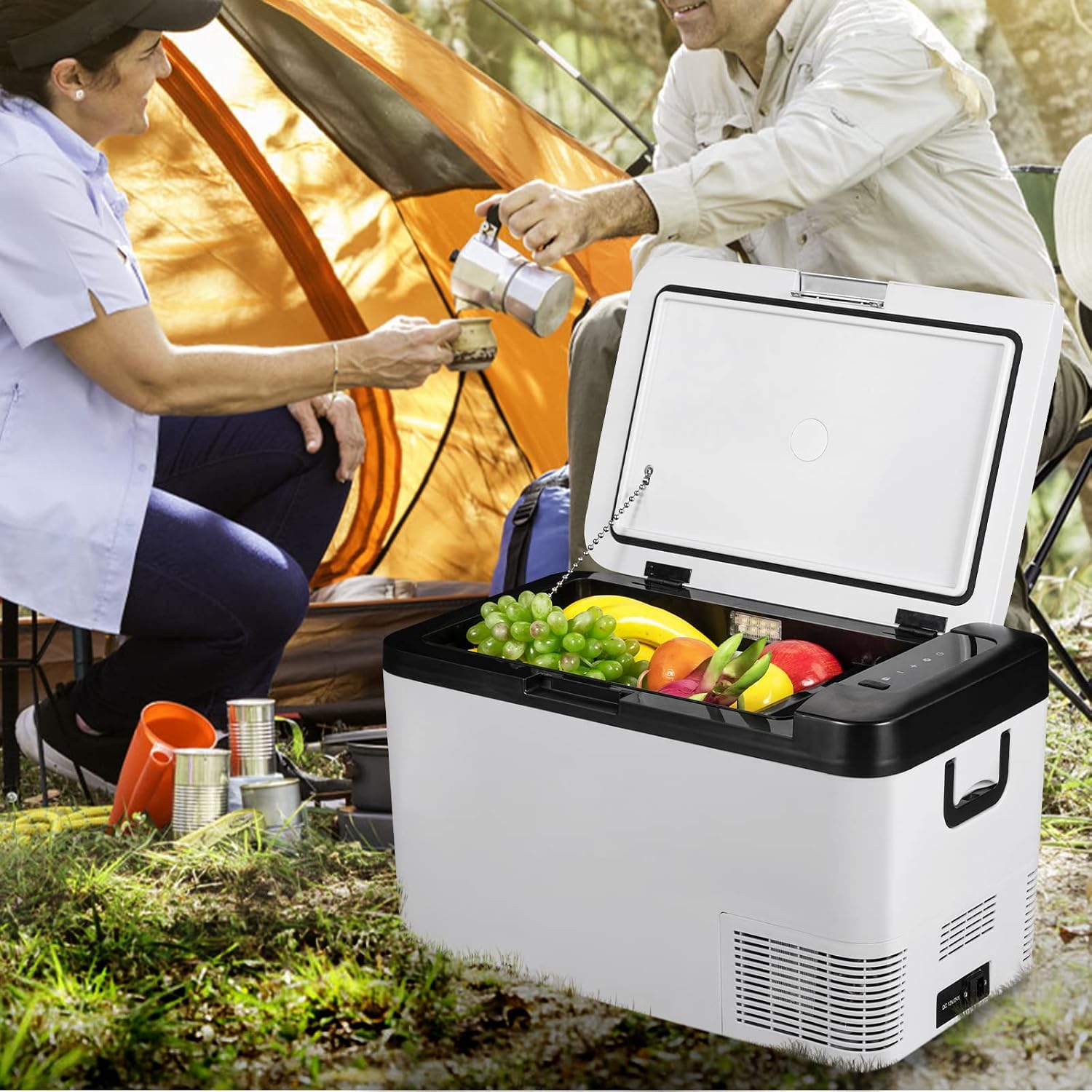 VEVOR Glacière Électrique Voiture, 45 L, Réfrigérateur Portable à Compression, 60 W, Mini Frigo, 69,3x34,5x45,6 cm, Glacière Électrique, Mini Congélateur Compresseur pour Maison/Voiture/Camping
