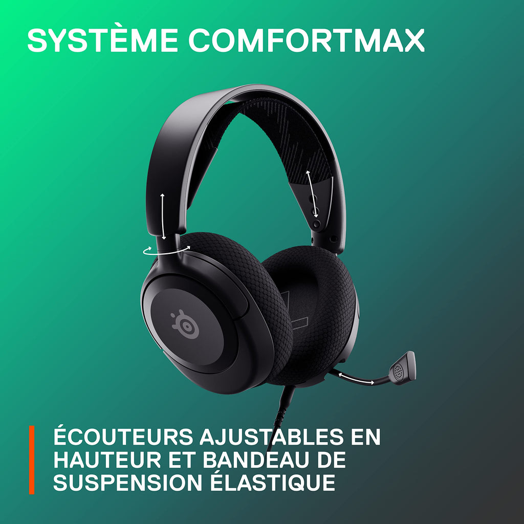 SteelSeries Arctis Nova 1 – Casque Gaming Multi-Plateforme | Son Spatial 360° | Micro Antibruit