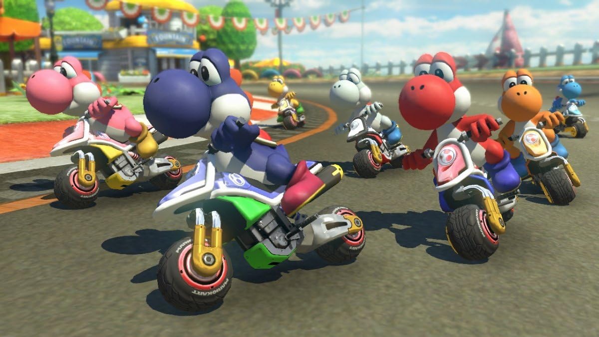 Nintendo Switch Rouge/Bleu Néon 32 Go – Pack Mario Kart 8 Deluxe + Donkey Kong Tropical Freeze