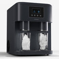 Klarstein Eiszeit Crush Machine à Glaçons Argent – réservoir 1,8 L, 15 kg/24 h, glaçons en 12 min, ~16/cycle | Glace pilée, écran tactile, alarmes