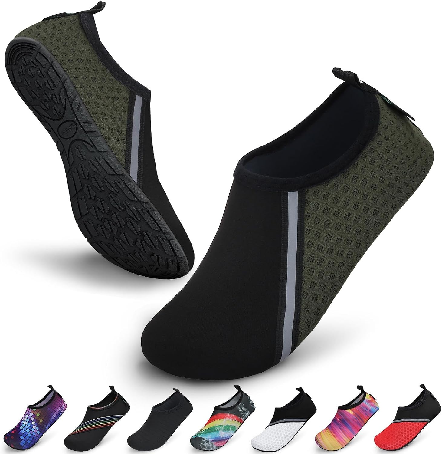 SAGUARO Chaussures Aquatiques Mixte – Séchage Rapide, Antidérapantes, Respirantes, Tailles 36 à 47 EU