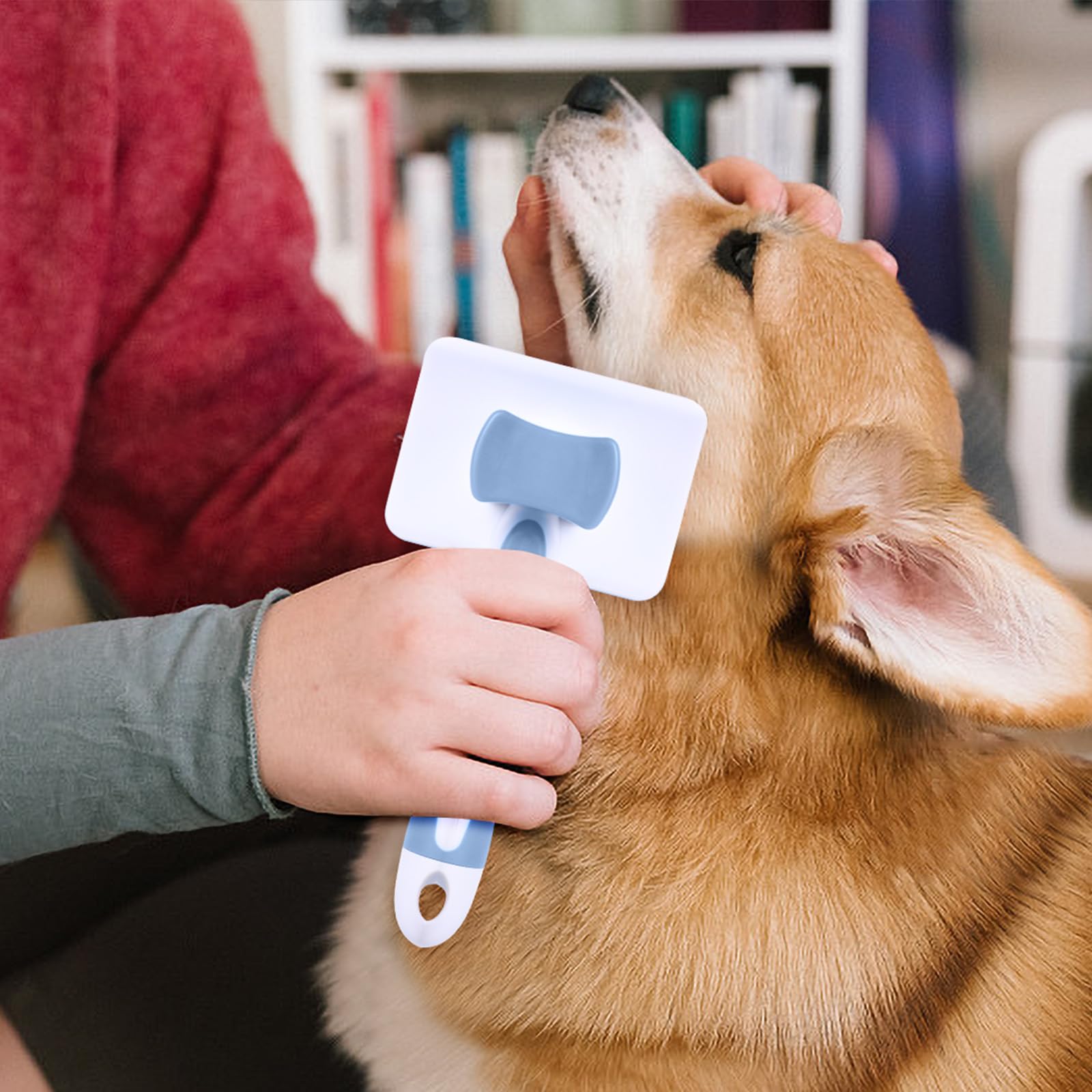 Brosse Autonettoyante Vinabo Chien & Chat – Poils Longs & Courts, Démêlané Doux