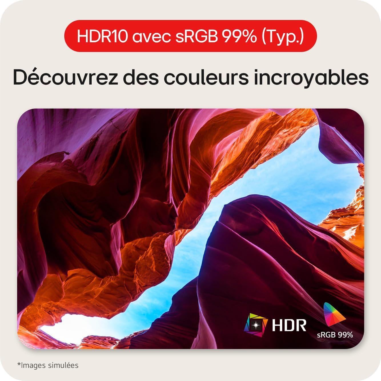 LG UltraWide 34WR55QK-B 34'' – Écran PC 21:9 QHD 3440x1440, Dalle VA 100Hz 5ms, HDR10, sRGB 99%, Réglable en Hauteur, Mode Portrait