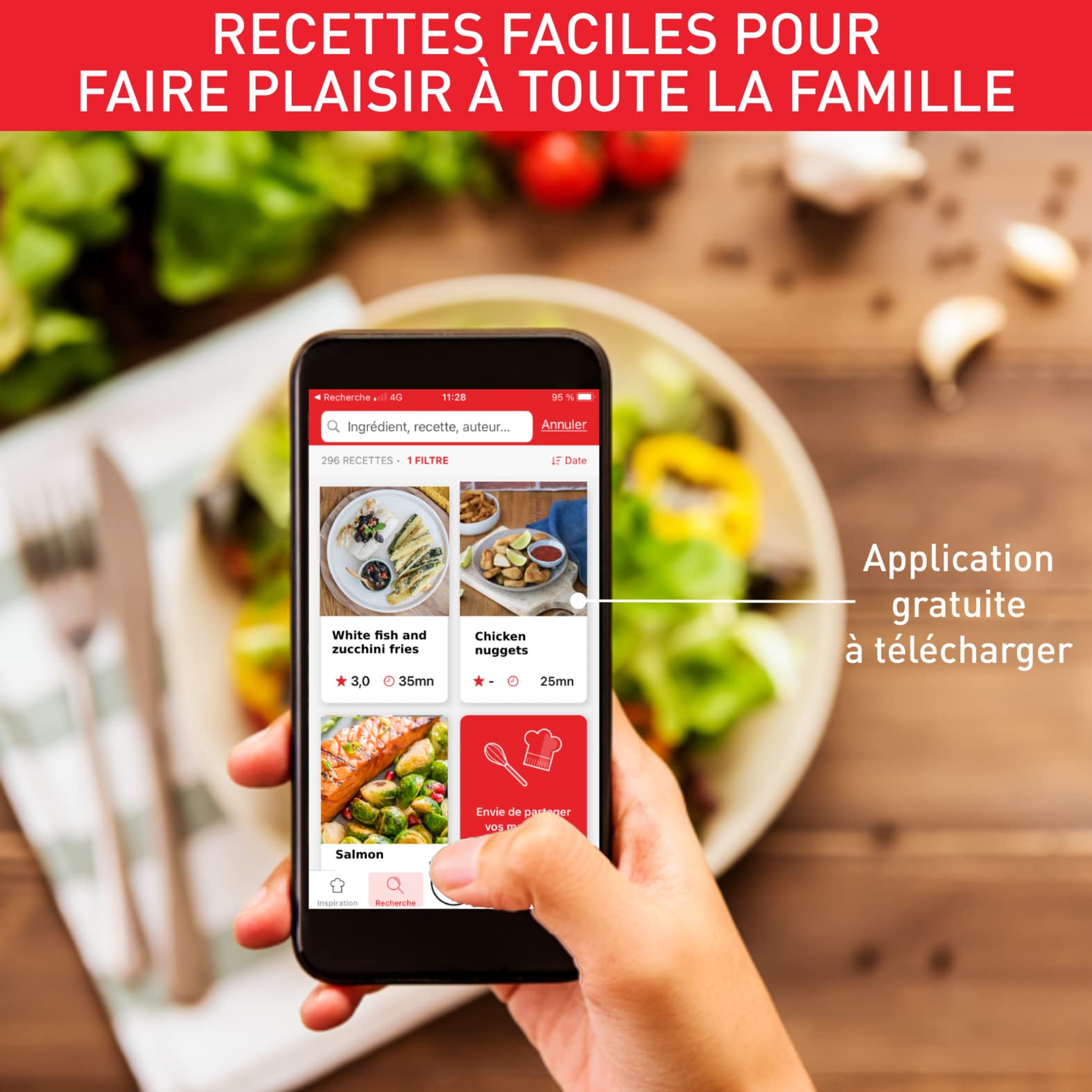 Moulinex Friteuse sans huile + Gril, Capacité XL 4,6L, Jusqu'à 6 personnes, 8 Programmes automatiques, Air Fryer, Ecran tactile digital, Température réglable, Easy Fry & Grill 2en1, EZ505810