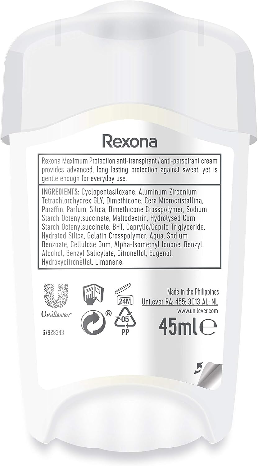 Rexona Maximum Protection Déodorant Femme Stick Clean Scent 45ml – Anti-Transpirant 96h