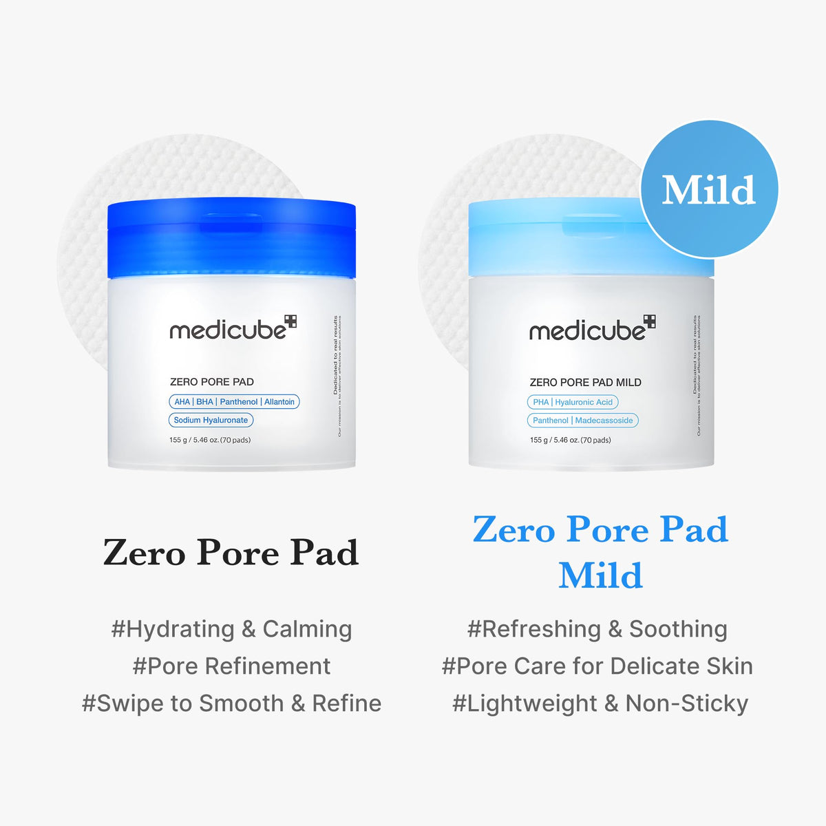 medicube Zero Pore Pad 2.0 Pads Exfoliants Soin des Pores