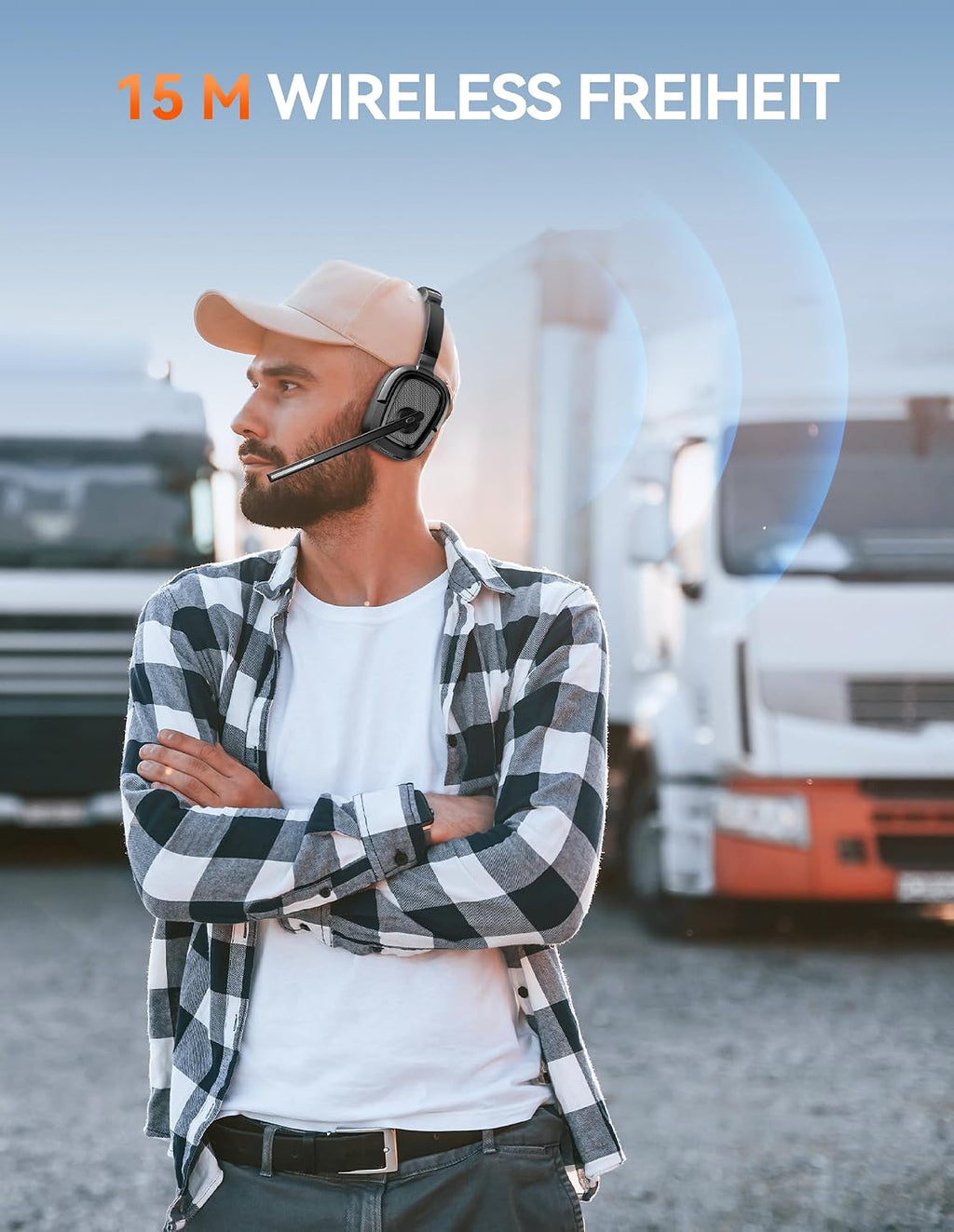 TECKNET Casque Bluetooth 6.0 sans Fil avec Micro ENC Anti-Bruit – 40h Autonomie, Adaptateur USB-A, Double Connexion – PC, Télétravail, Visioconférence