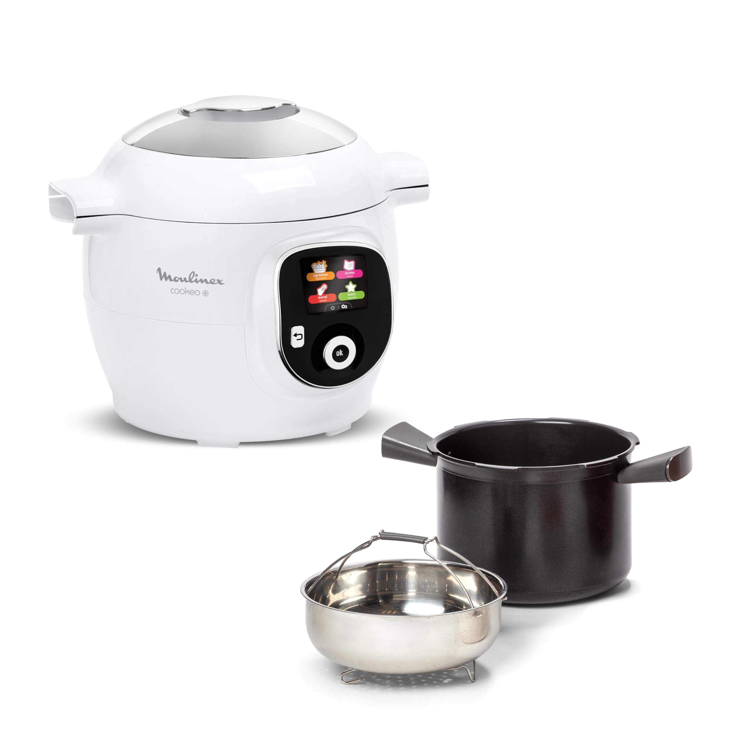 Moulinex Cookeo CE854110 – Multicuiseur Intelligent 6L, 80 Recettes, 1600W, Cuisson Sous Pression