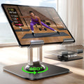 LISEN Support Tablette Bureau – Aluminium Réglable, Pliable, Compatible iPad Pro, Kindle, Samsung Tab 4,7"-13"