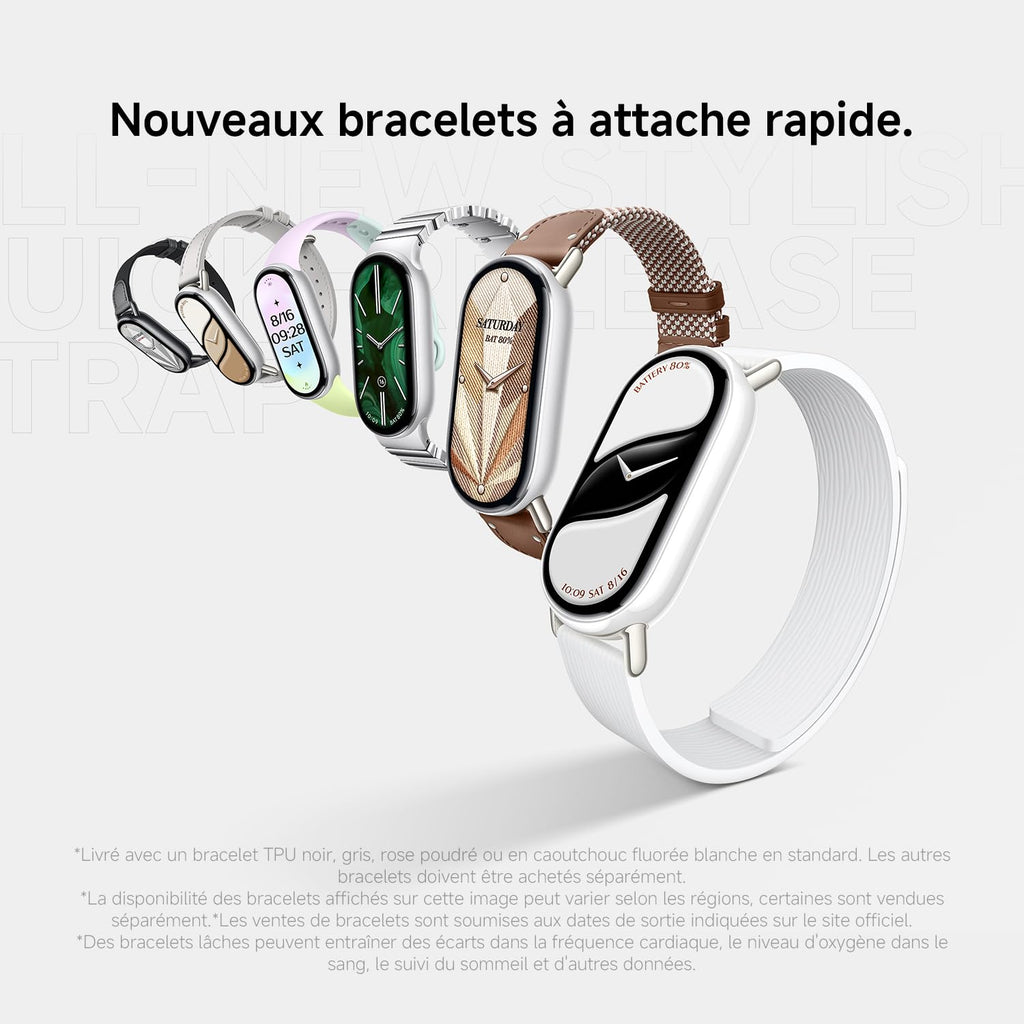 Xiaomi Smart Band 10 – Bracelet Connecté AMOLED 1.72", 21 Jours, 150+ Sports, 5 ATM, Boussole