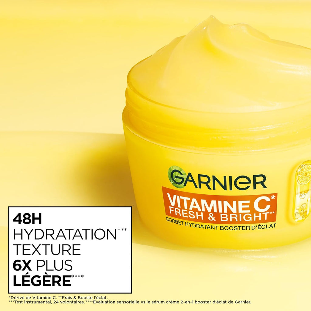 GARNIER SkinActive Vitamine C - Coffret Crème Sorbet Hydratante Fresh & Bright 85ml + Sérum Jour 30ml
