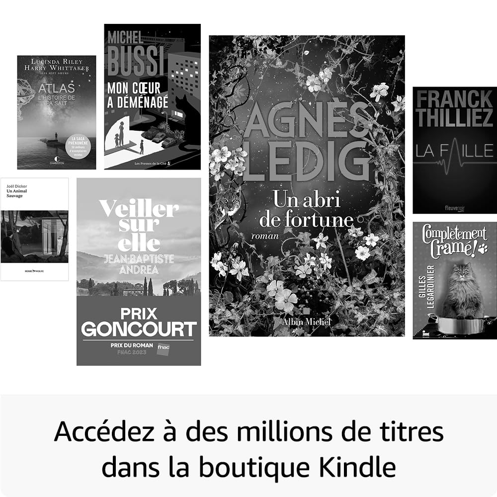 Amazon Kindle Paperwhite (Nouvelle génération) - Notre modèle le plus rapide avec un nouvel écran antireflets et une autonomie de plusieurs semaines - 16 Go - Sans publicités - Noir