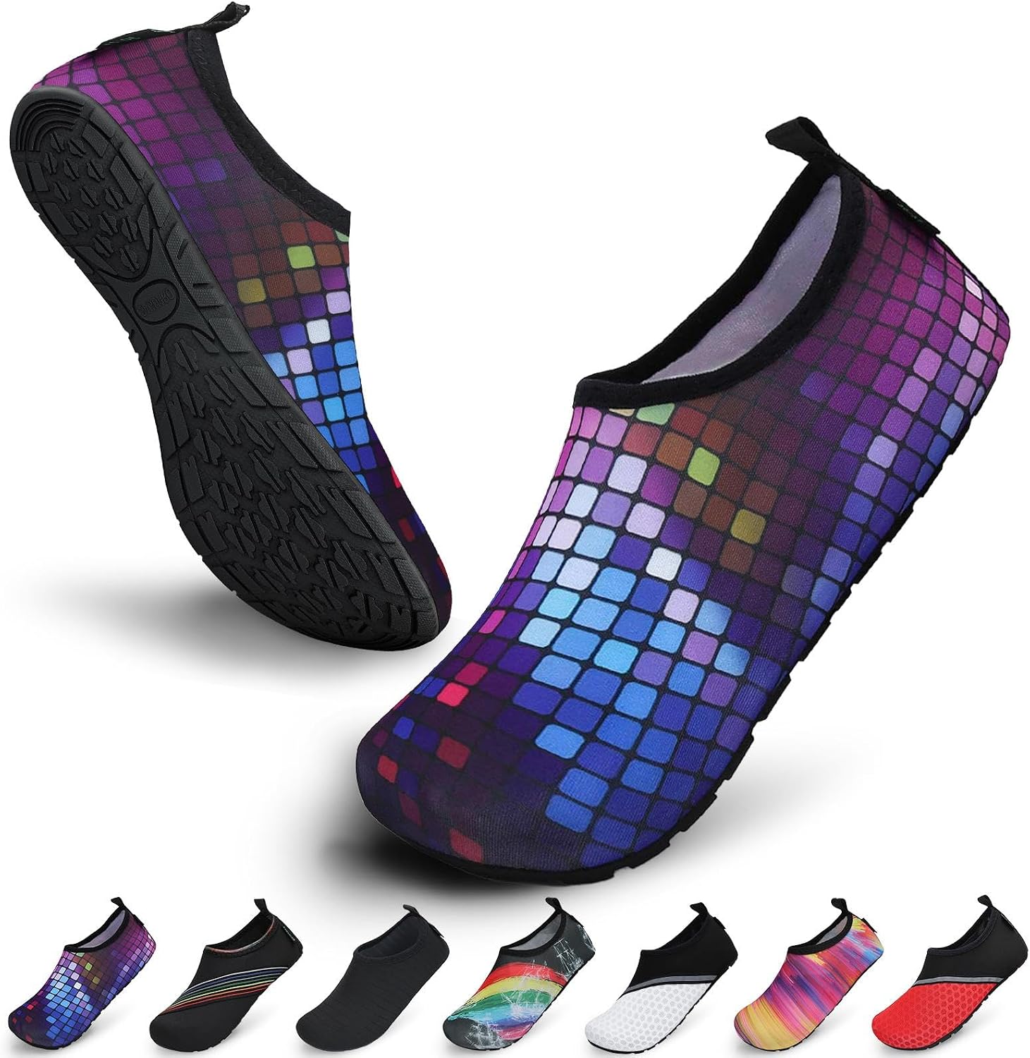 SAGUARO Chaussures Aquatiques Mixte – Séchage Rapide, Antidérapantes, Respirantes, Tailles 36 à 47 EU