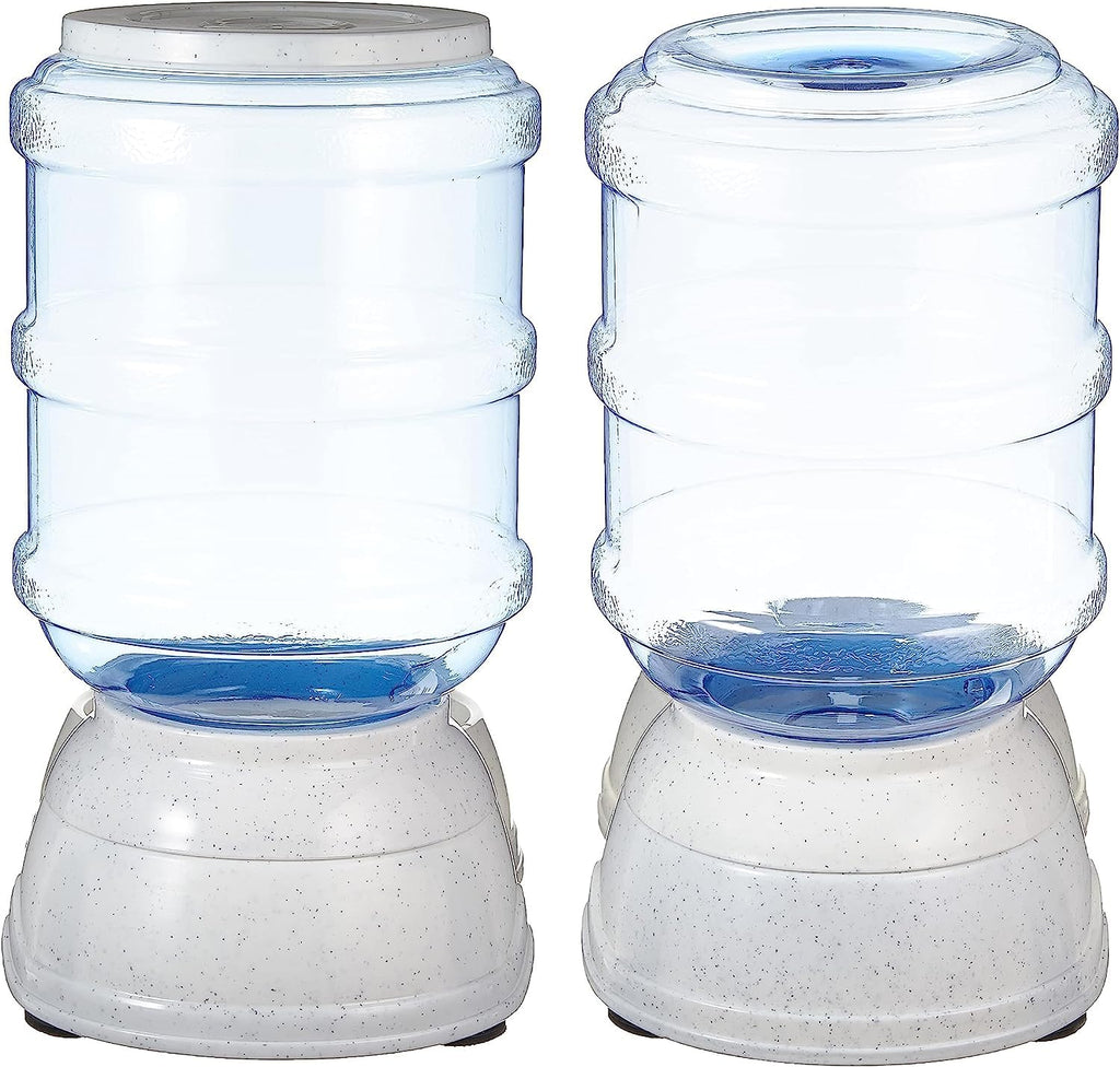 Amazon Basics Distributeur d'eau 1 gallons pour Chiens et chats, 3.8 litres, Petite taille, Transparent