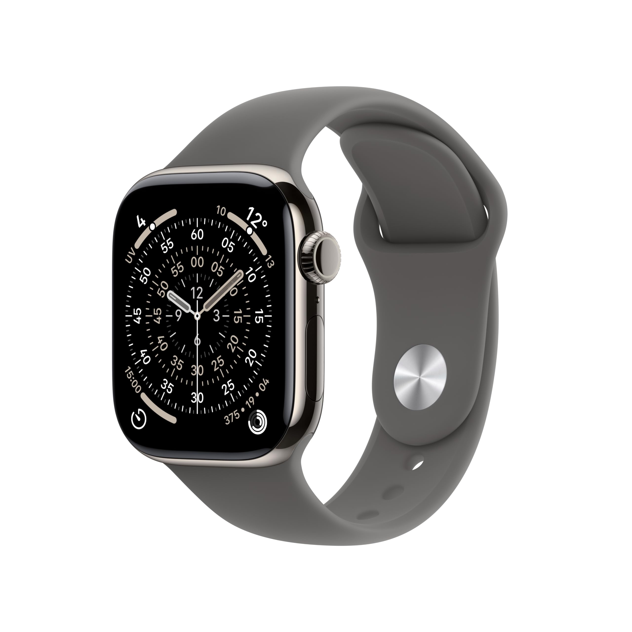 Apple Watch Series 11 GPS + Cellular 46 mm – Boîtier Gris sidéral, Bracelet Sport Noir