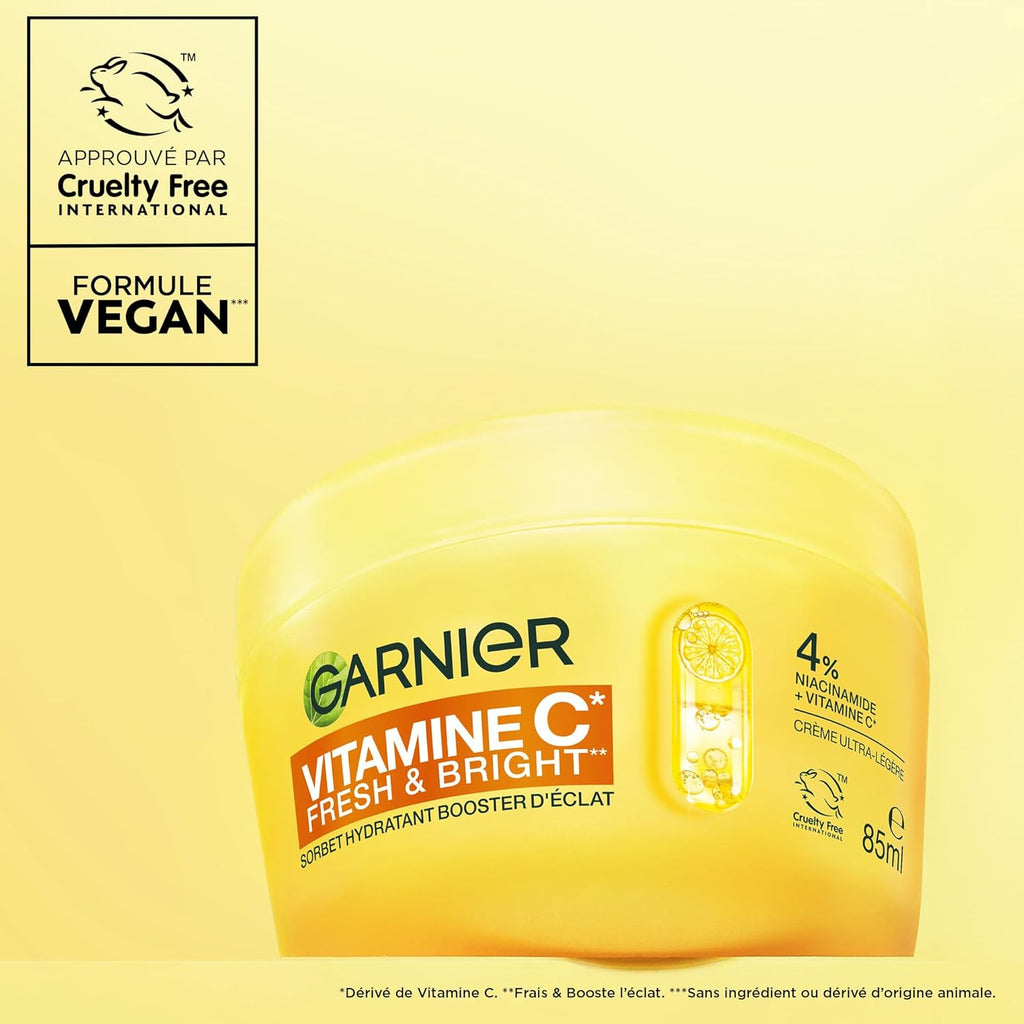 GARNIER SkinActive Vitamine C - Coffret Crème Sorbet Hydratante Fresh & Bright 85ml + Sérum Jour 30ml