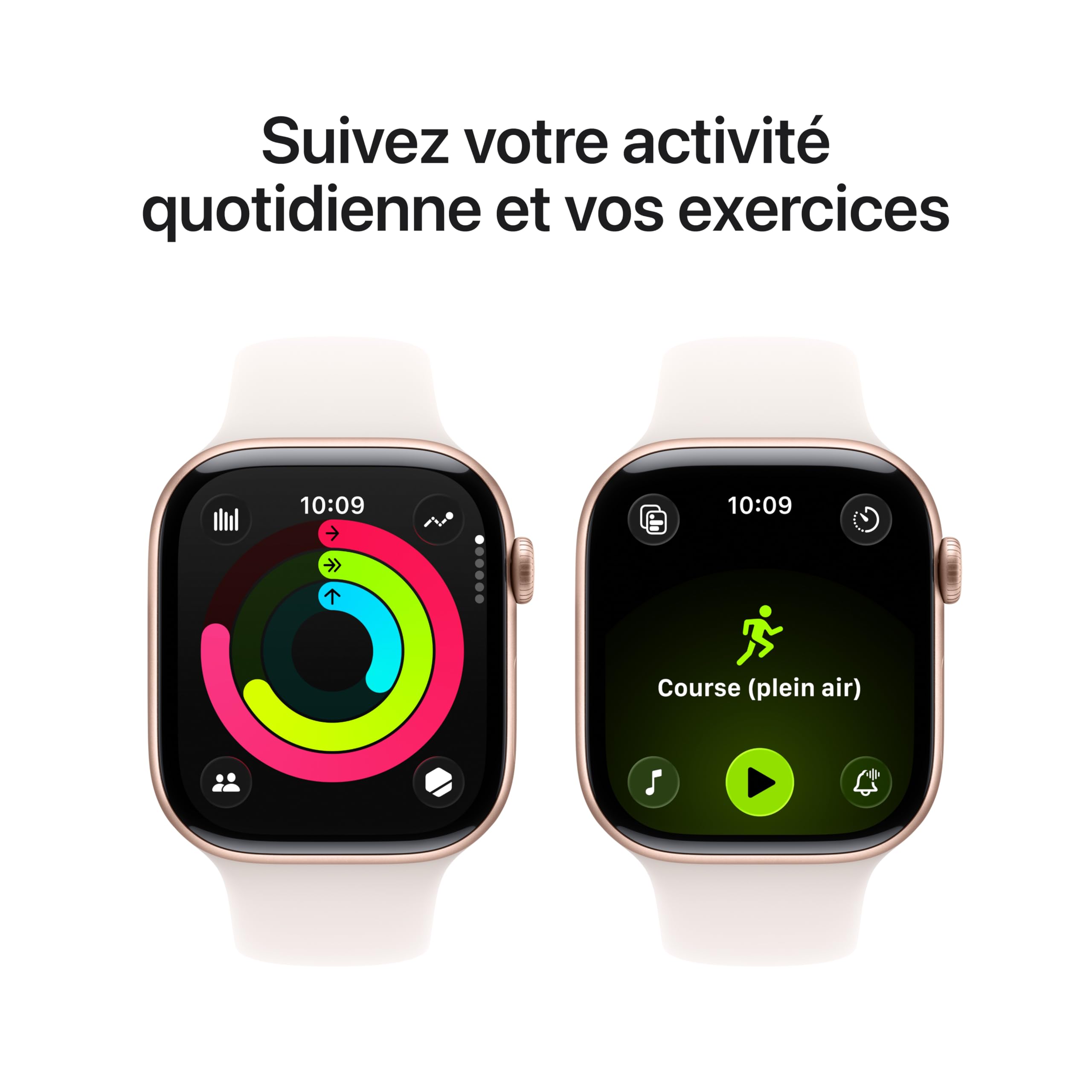 Apple Watch Series 11 GPS + Cellular 46 mm – Boîtier Gris sidéral, Bracelet Sport Noir