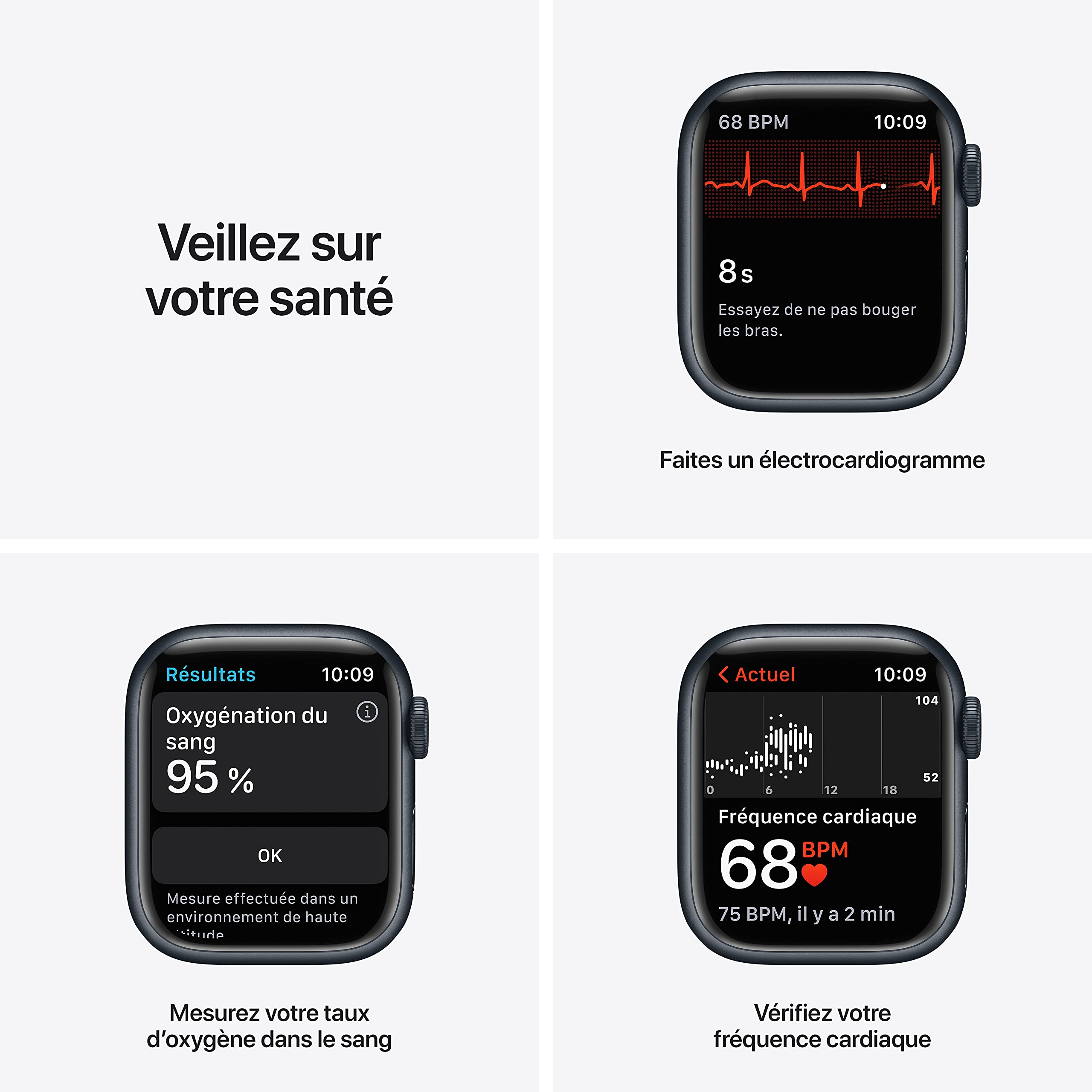 Apple Watch Series 7 (GPS + Cellular, 45mm) Montre connectée - Boîtier en Acier Inoxydable Graphite, Bracelet Milanais Graphite. Suivi de l’activité Physique, résistance à l’Eau