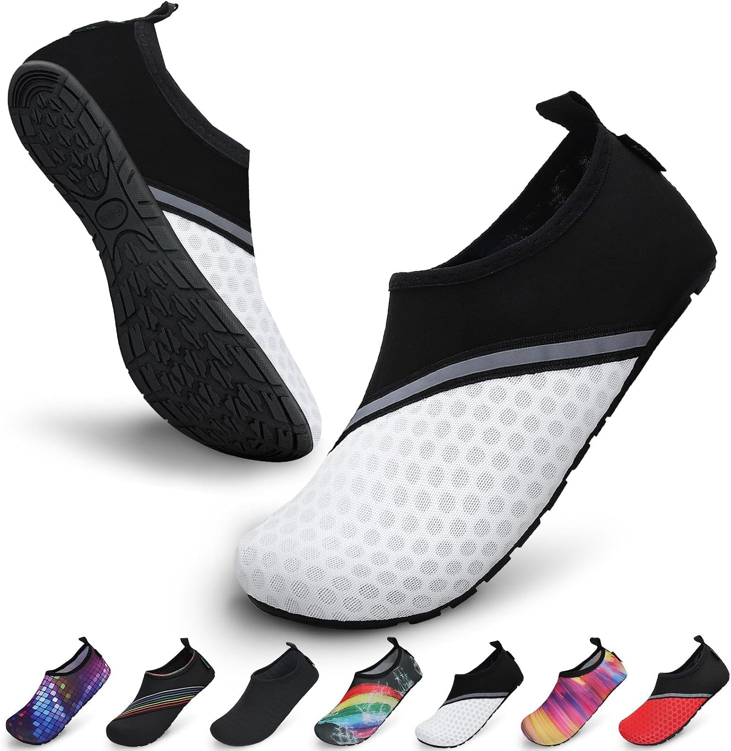 SAGUARO Chaussures Aquatiques Mixte – Séchage Rapide, Antidérapantes, Respirantes, Tailles 36 à 47 EU