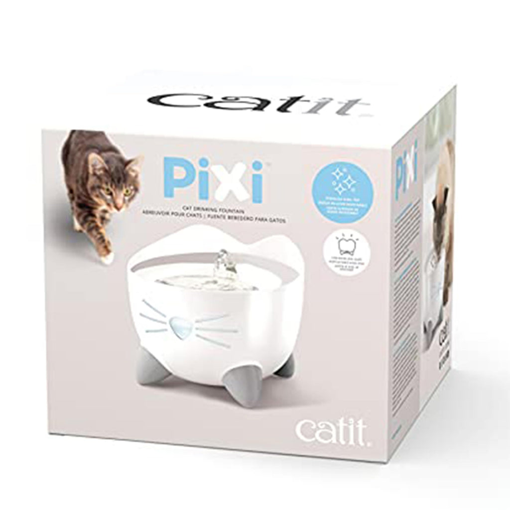 Catit Pixi Fontaine à Eau pour Chat 2,5 L Blanc