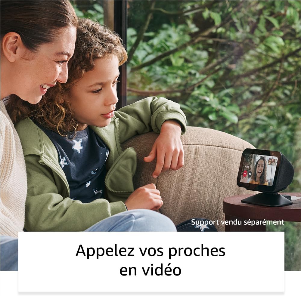 Echo Show 5 (Nouvelle génération) | Écran tactile connecté compact pour le contrôle de votre maison connectée et bien plus | Anthracite, avec accès anticipé à Alexa+