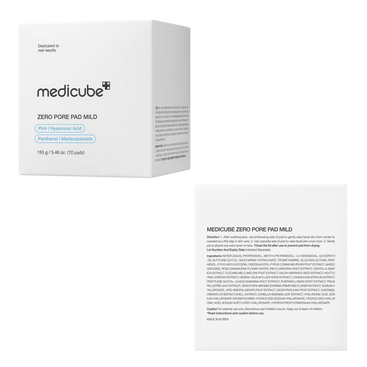 medicube Zero Pore Pad 2.0 Pads Exfoliants Soin des Pores