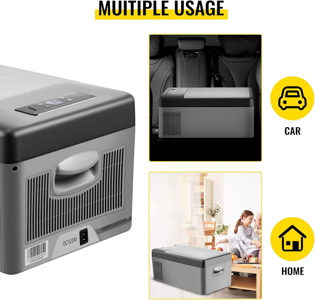 VEVOR Glacière Électrique Voiture, 45 L, Réfrigérateur Portable à Compression, 60 W, Mini Frigo, 69,3x34,5x45,6 cm, Glacière Électrique, Mini Congélateur Compresseur pour Maison/Voiture/Camping