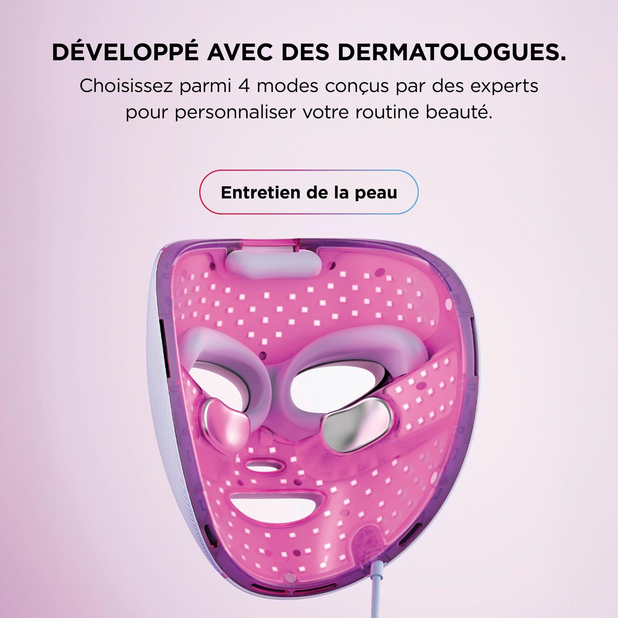 Masque LED Shark CryoGlow avec rafraîchissement du contour des yeux, LED rouge et bleue, Photothérapie par lumière infrarouge, USB-C, Télécommande, Sac de rangement, Sangles réglables