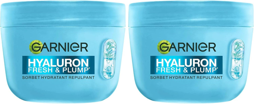 GARNIER SkinActive Hyaluron - Crème Sorbet Hydratante Repulpante Fresh & Plump 85ml - Acide Hyaluronique & Niacinamide