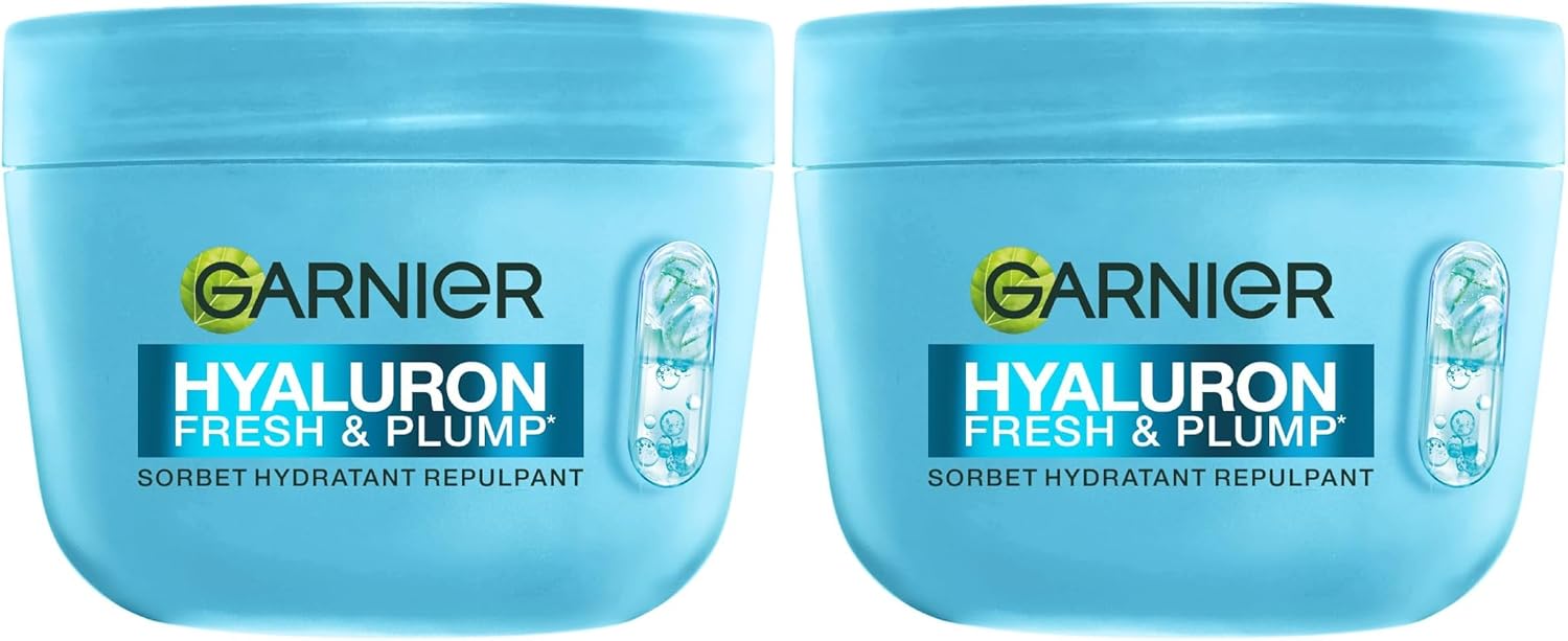 GARNIER SkinActive Hyaluron - Crème Sorbet Hydratante Repulpante Fresh & Plump 85ml - Acide Hyaluronique & Niacinamide