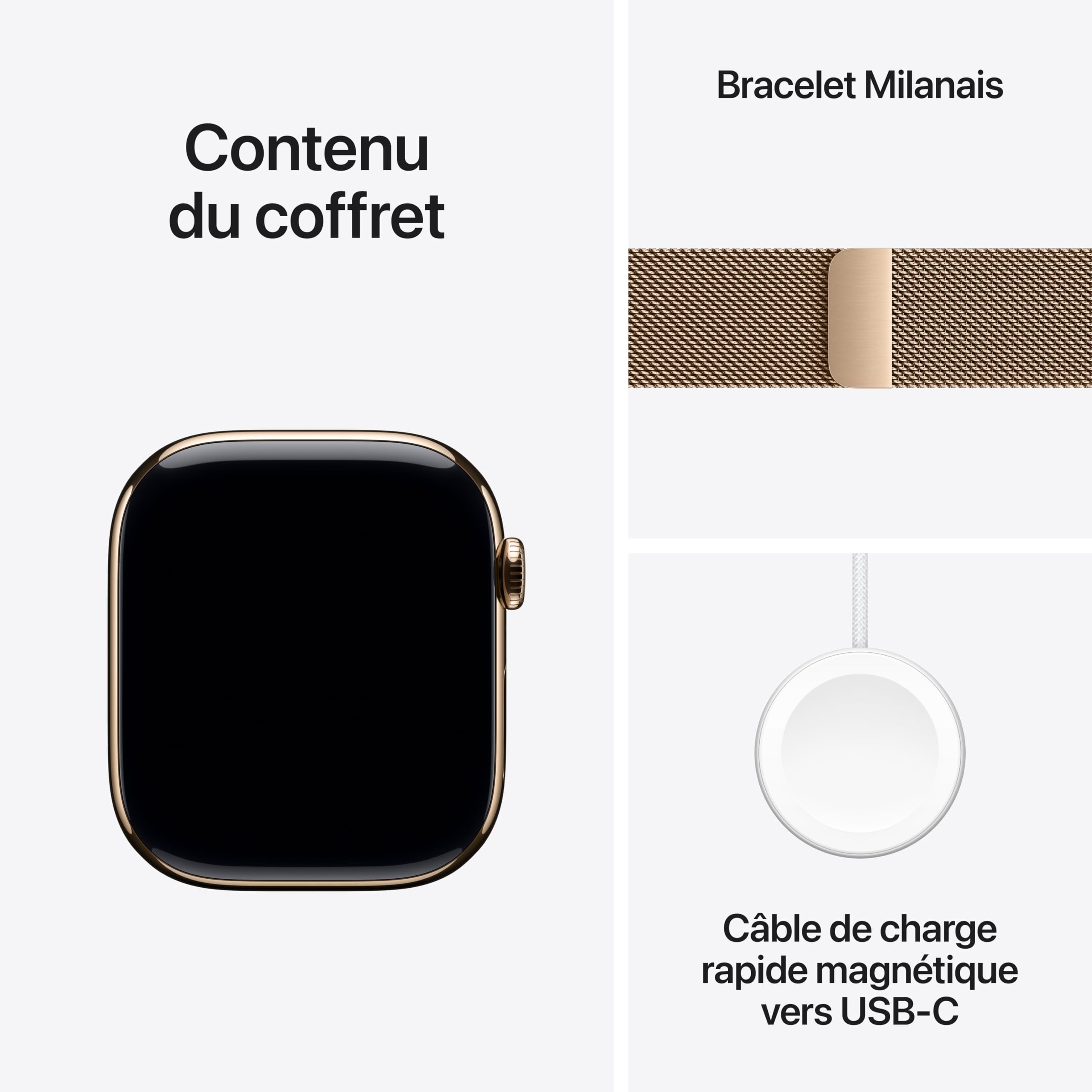 Apple Watch Series 11 GPS + Cellular 46 mm – Boîtier Gris sidéral, Bracelet Sport Noir