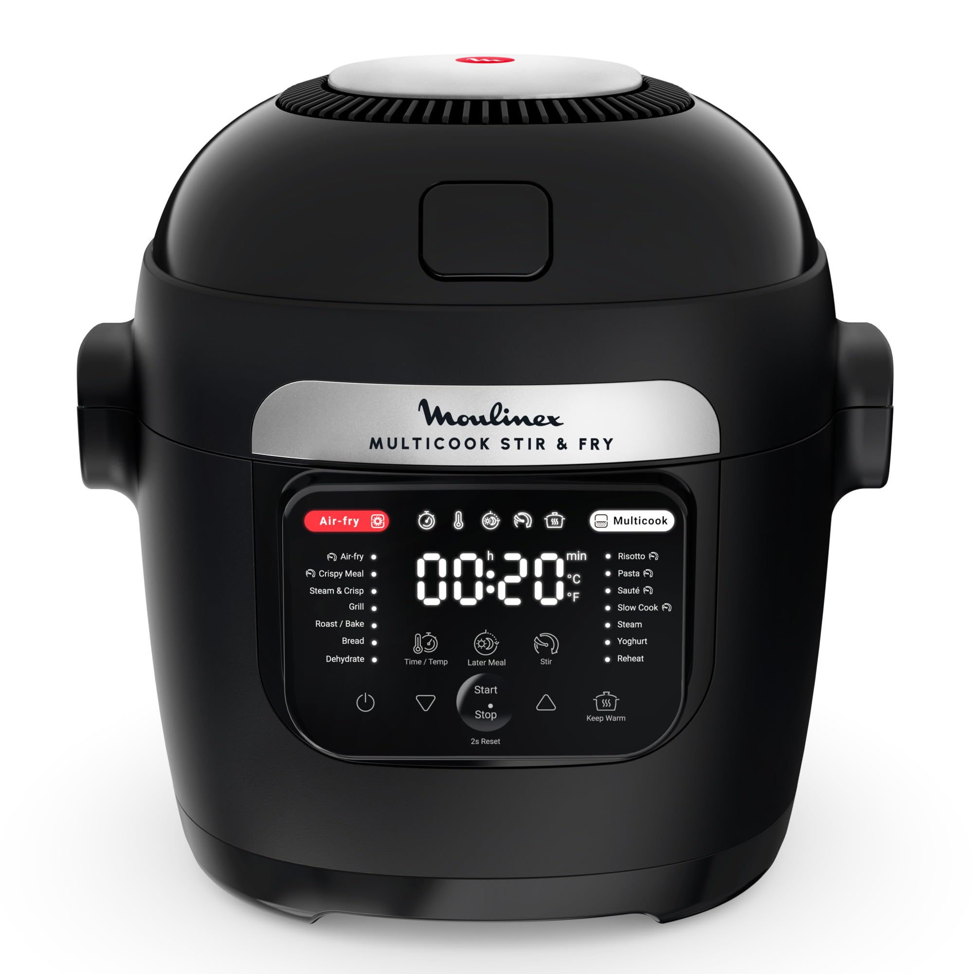 Moulinex Cookeo CE854110 – Multicuiseur Intelligent 6L, 80 Recettes, 1600W, Cuisson Sous Pression