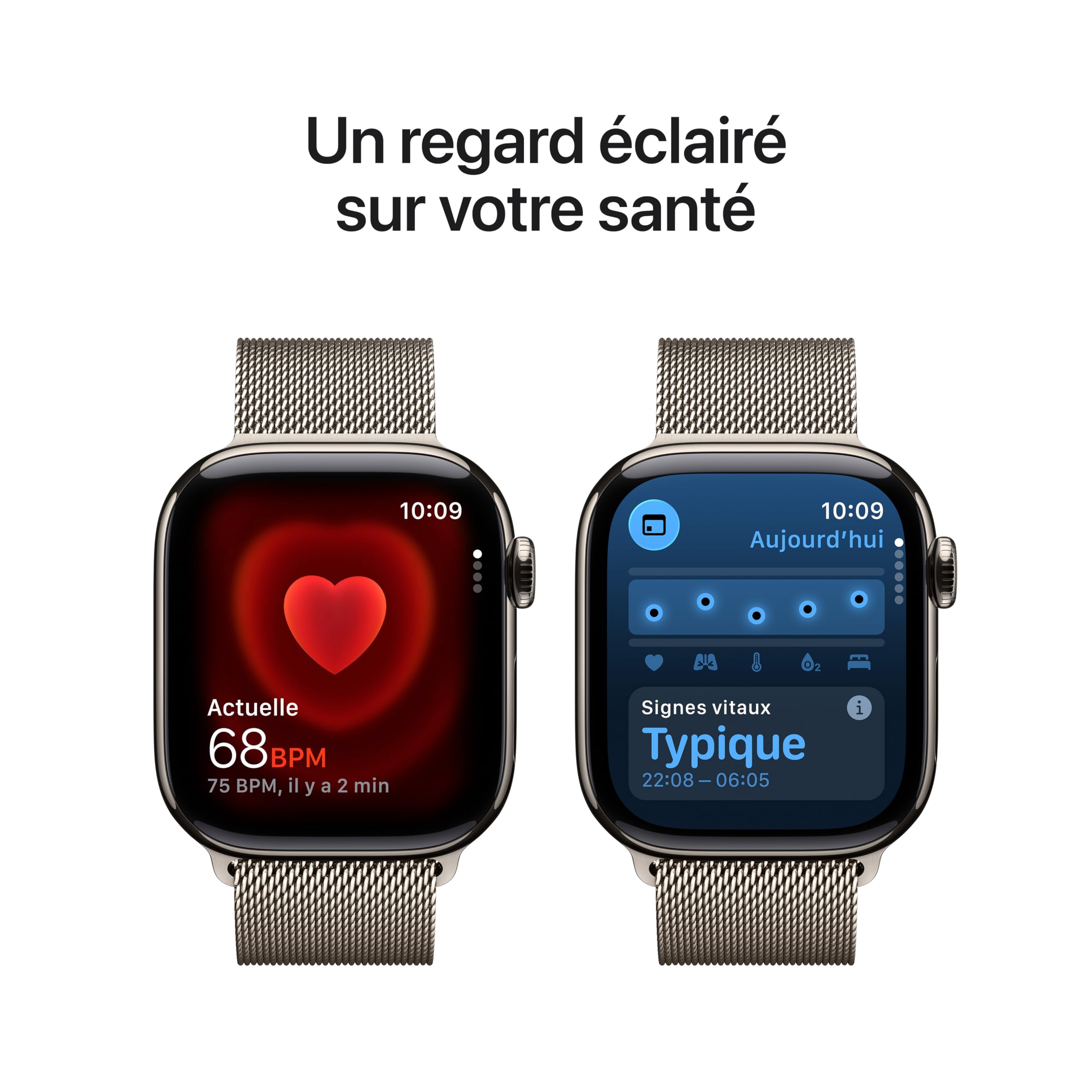 Apple Watch Series 11 GPS + Cellular 46 mm – Boîtier Gris sidéral, Bracelet Sport Noir