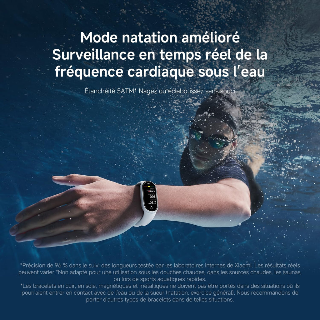 Xiaomi Smart Band 10 – Bracelet Connecté AMOLED 1.72", 21 Jours, 150+ Sports, 5 ATM, Boussole