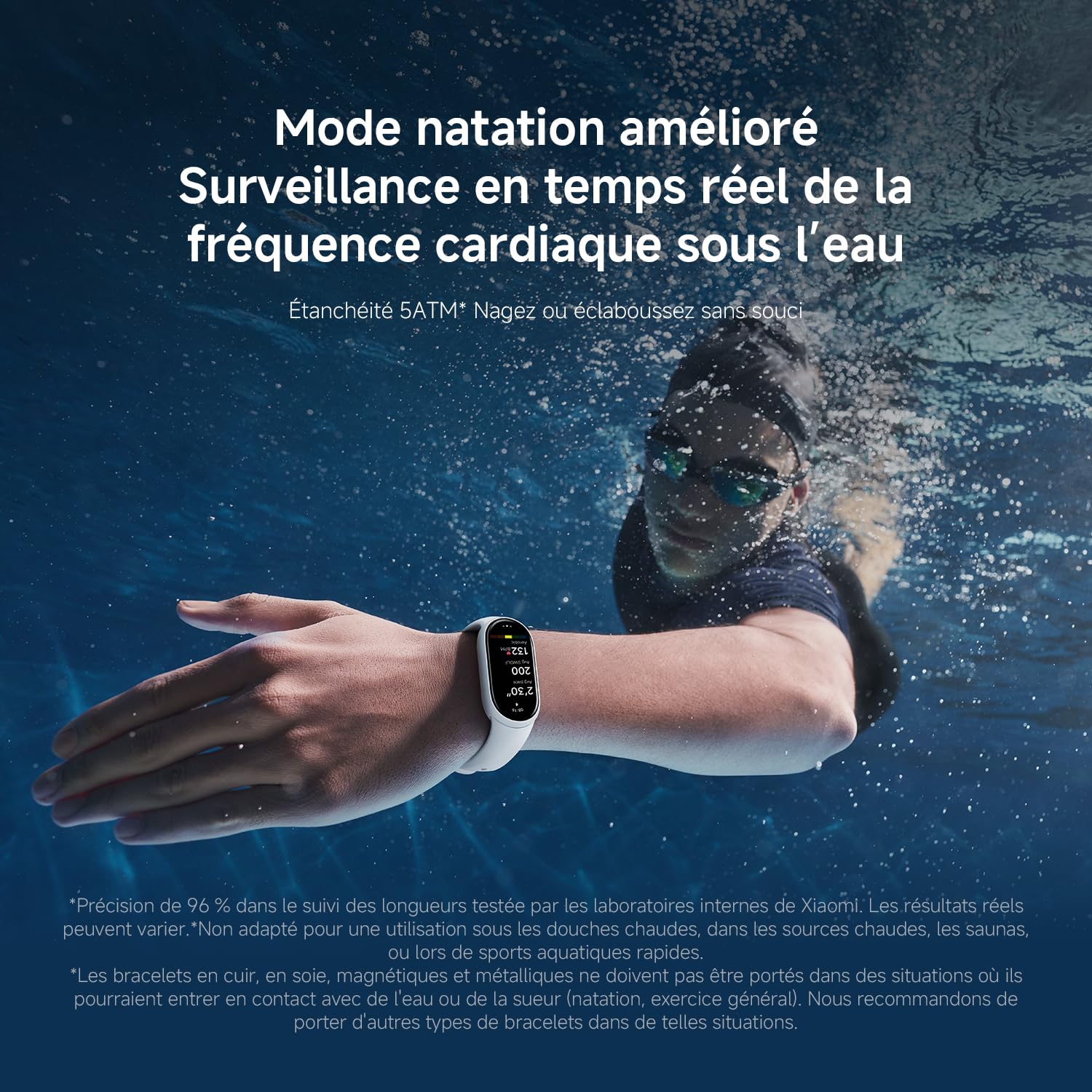 Xiaomi Smart Band 10 – Bracelet Connecté AMOLED 1.72", 21 Jours, 150+ Sports, 5 ATM, Boussole