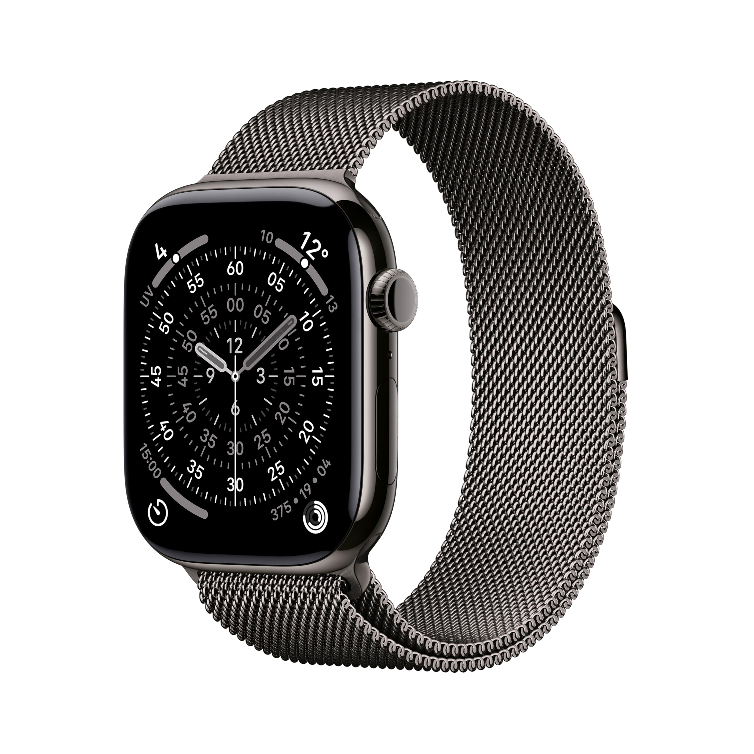 Apple Watch Series 11 GPS + Cellular 46 mm – Boîtier Gris sidéral, Bracelet Sport Noir