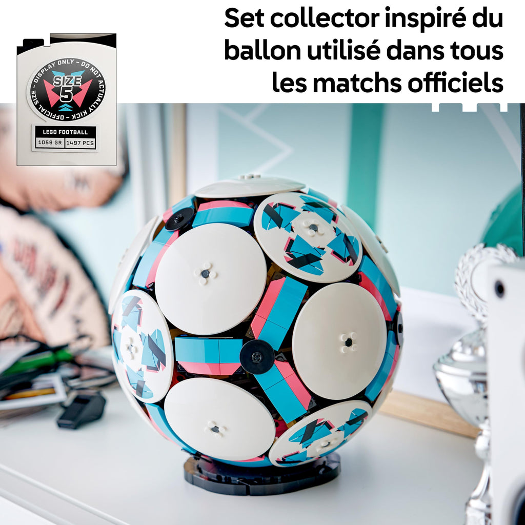 LEGO Editions Trophée Officiel de la Coupe du Monde de la FIFA - Jouet 3D - Maquette DIY avec Minifigurine Collector - Idée Cadeau Football pour la Fête des Pères ou pour Adulte Fan de Sport 43020