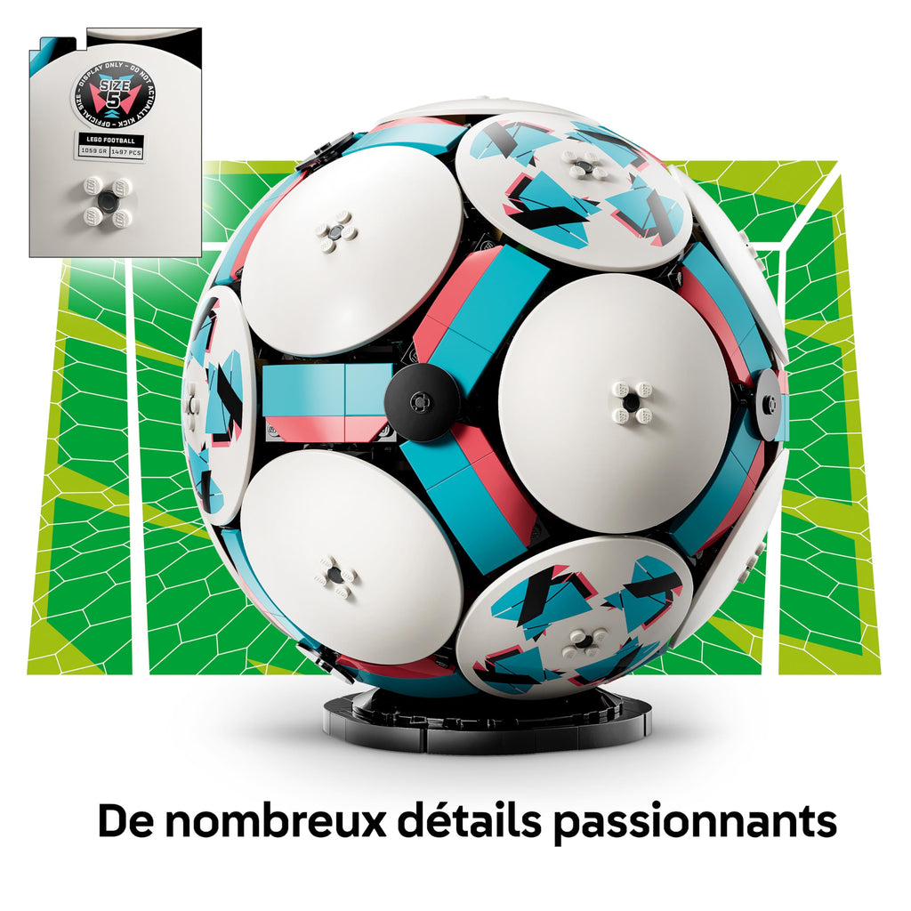 LEGO Editions Trophée Officiel de la Coupe du Monde de la FIFA - Jouet 3D - Maquette DIY avec Minifigurine Collector - Idée Cadeau Football pour la Fête des Pères ou pour Adulte Fan de Sport 43020