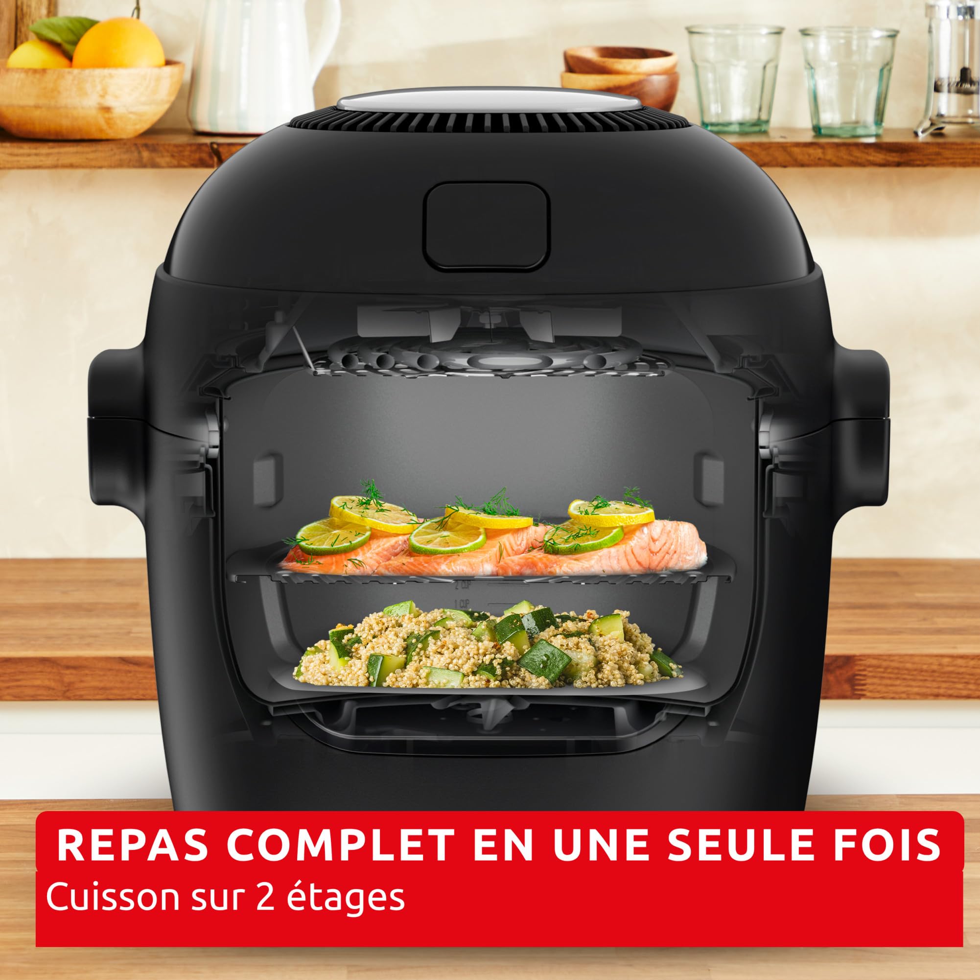 Moulinex Cookeo CE854110 – Multicuiseur Intelligent 6L, 80 Recettes, 1600W, Cuisson Sous Pression