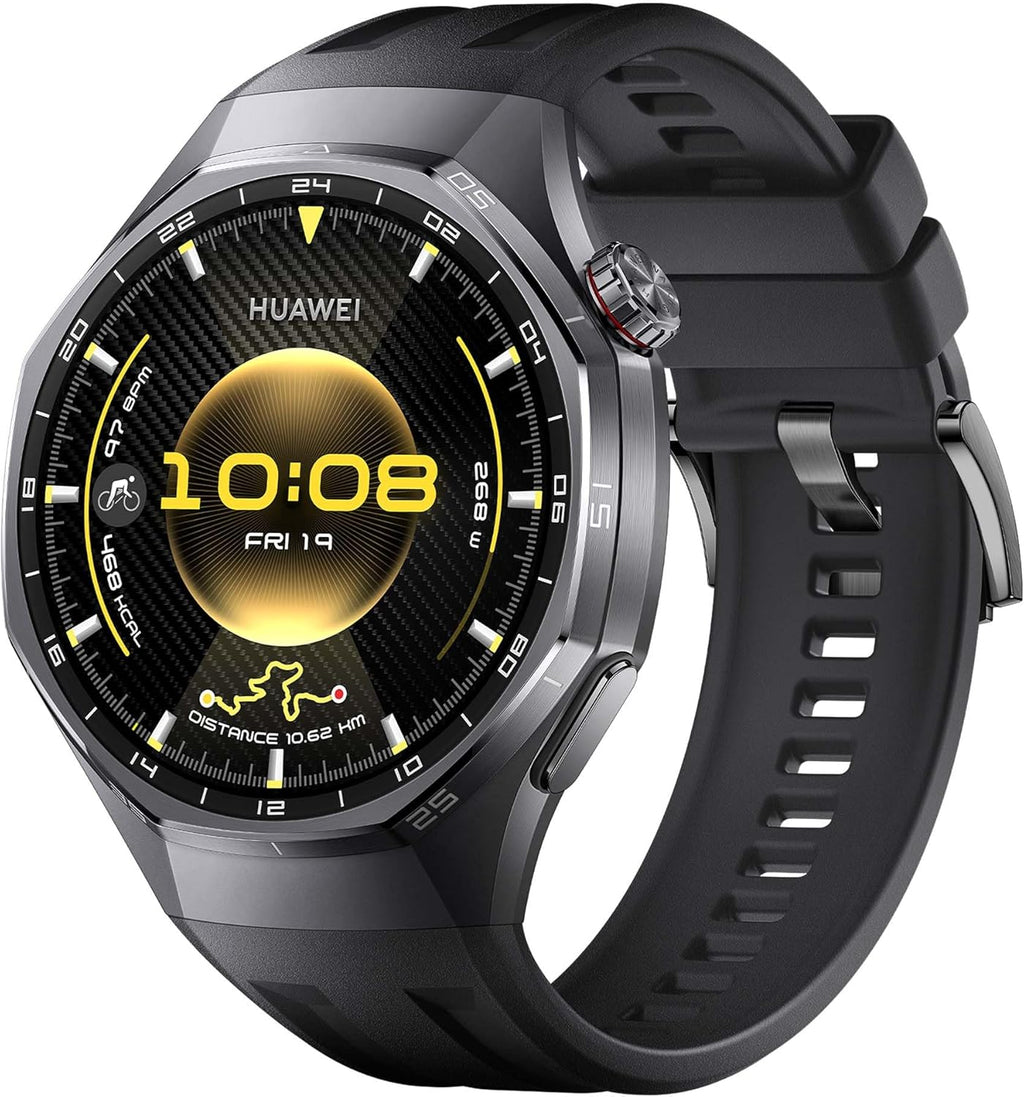 HUAWEI Watch GT 6 Pro 46mm GPS - Montre Connectée AMOLED, ECG, 21 Jours d'Autonomie - iOS & Android - Noir