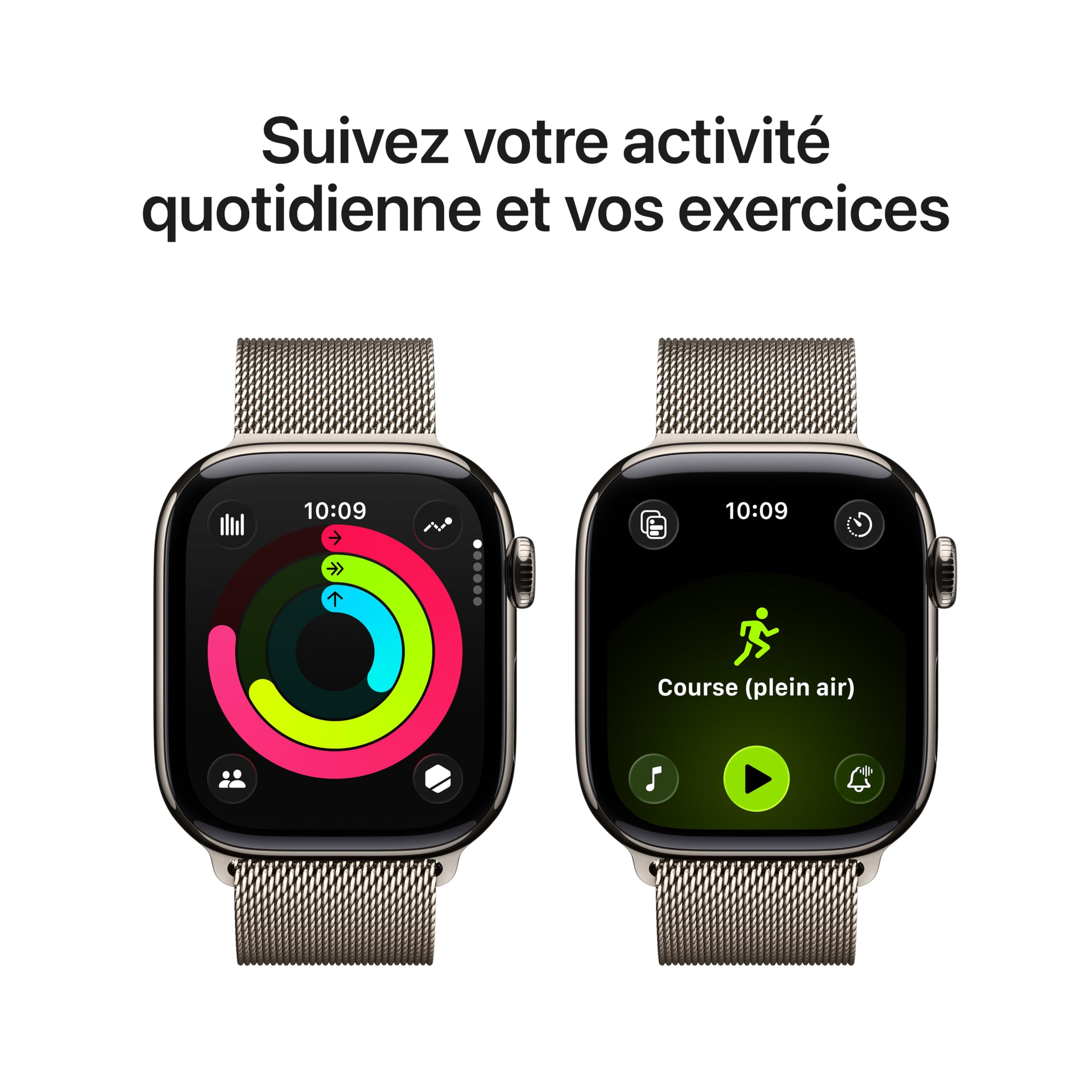 Apple Watch Series 11 GPS + Cellular 46 mm – Boîtier Gris sidéral, Bracelet Sport Noir