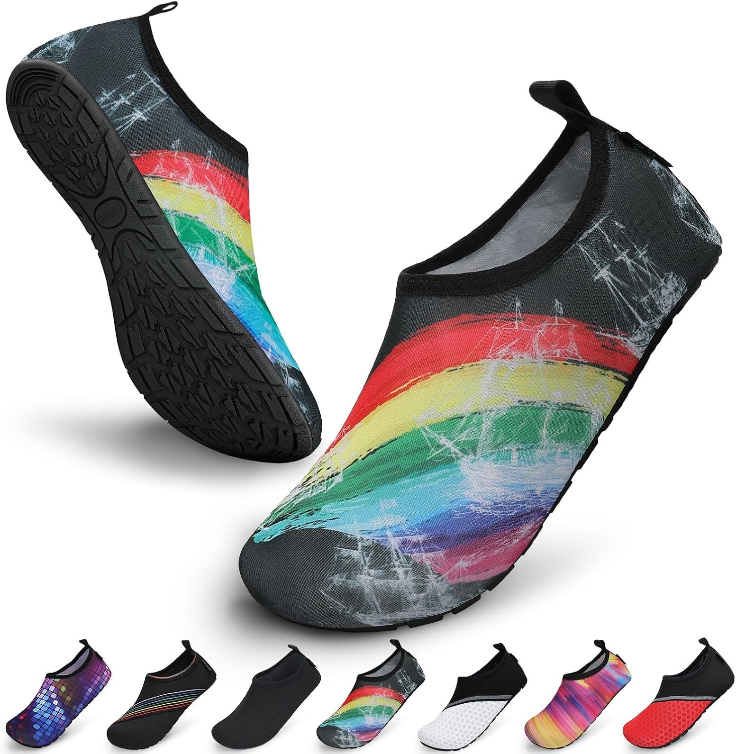 SAGUARO Chaussures Aquatiques Mixte – Séchage Rapide, Antidérapantes, Respirantes, Tailles 36 à 47 EU