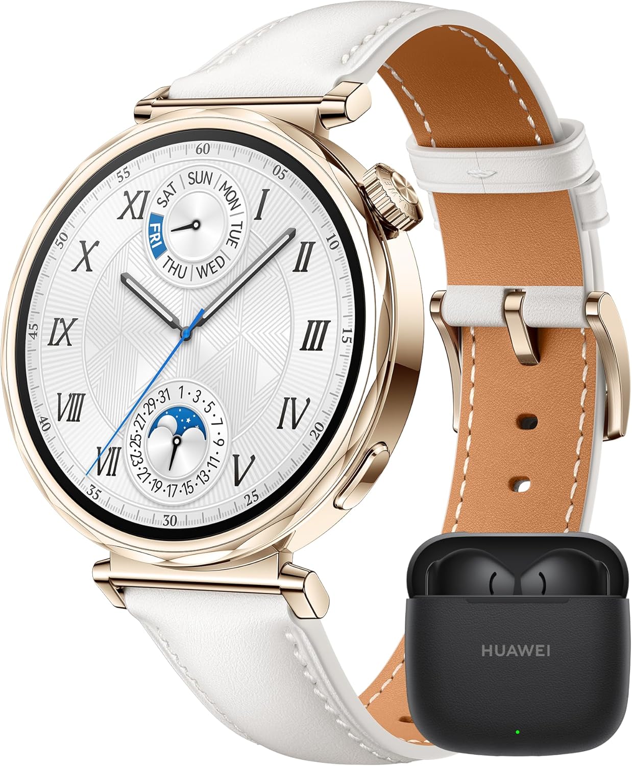 HUAWEI Watch GT 5 41mm Montre Connectée, Design aux Lignes épurées, Nouvelle expérience de Course à Pieds et de Cyclisme, Suivi de la santé, Jusqu'à 7 Jours d'autonomie, iOS & Android, Or