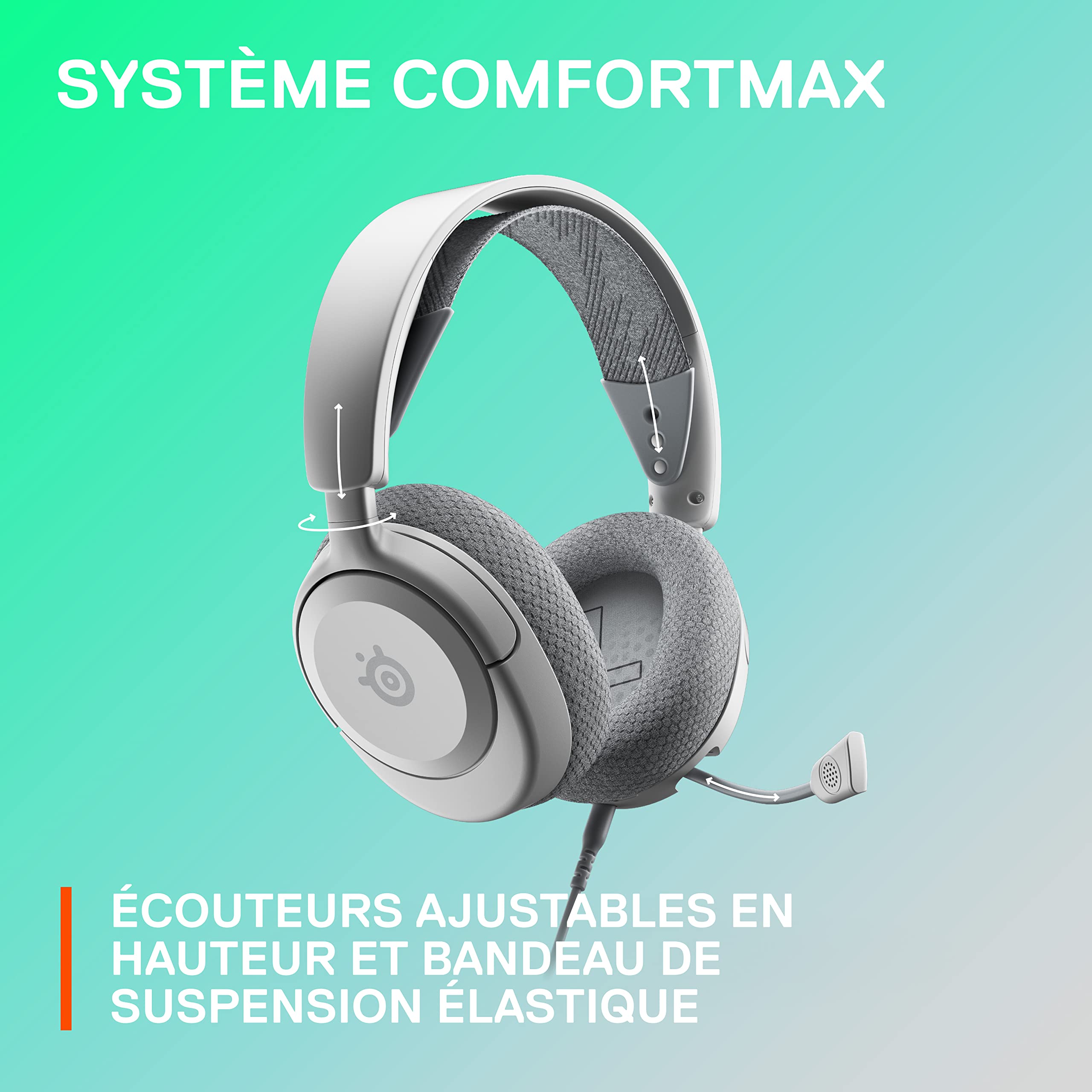 SteelSeries Arctis Nova 1 – Casque Gaming Multi-Plateforme | Son Spatial 360° | Micro Antibruit