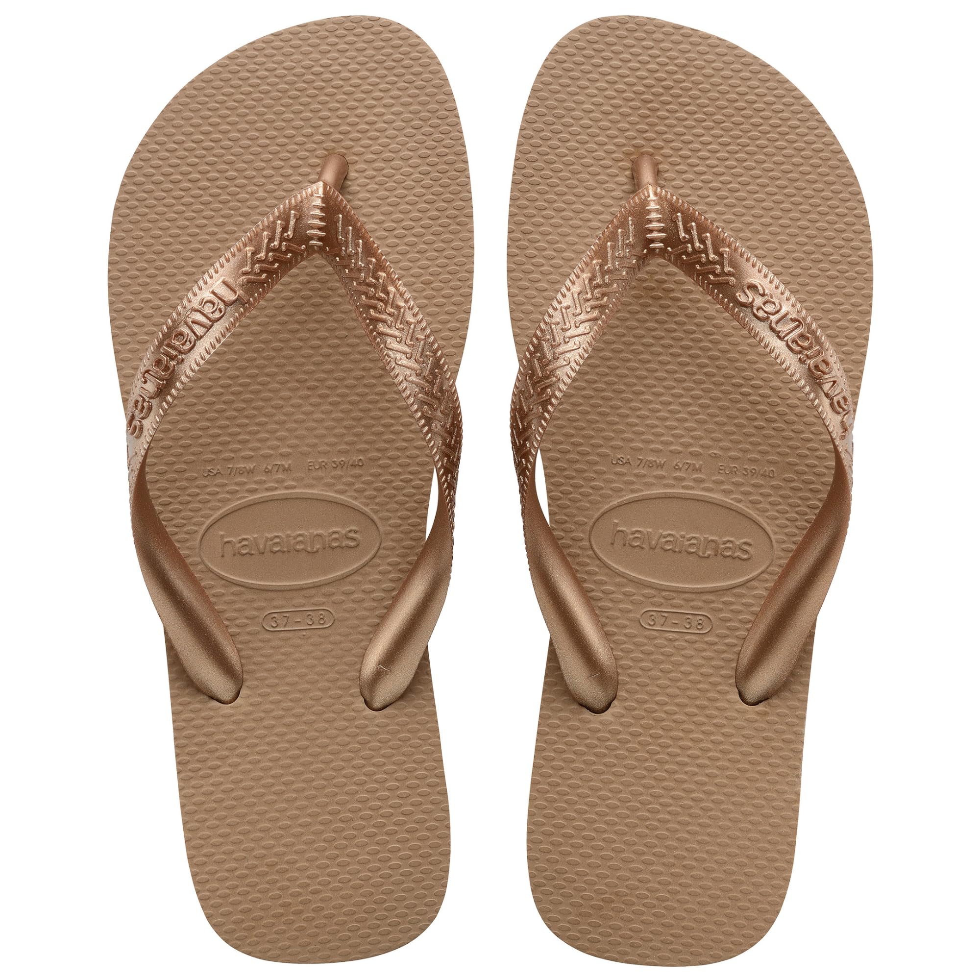 Havaianas Top Tiras – Tongs Femme Lanières Métalliques | Légères & Antidérapantes