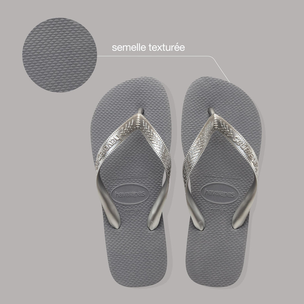 Havaianas Top Tiras – Tongs Femme Lanières Métalliques | Légères & Antidérapantes