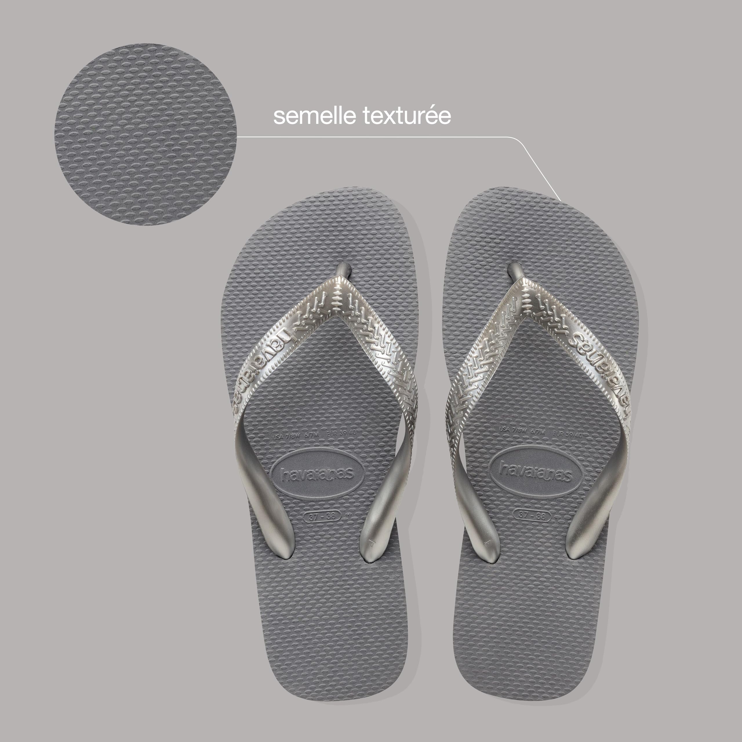 Havaianas Top Tiras – Tongs Femme Lanières Métalliques | Légères & Antidérapantes
